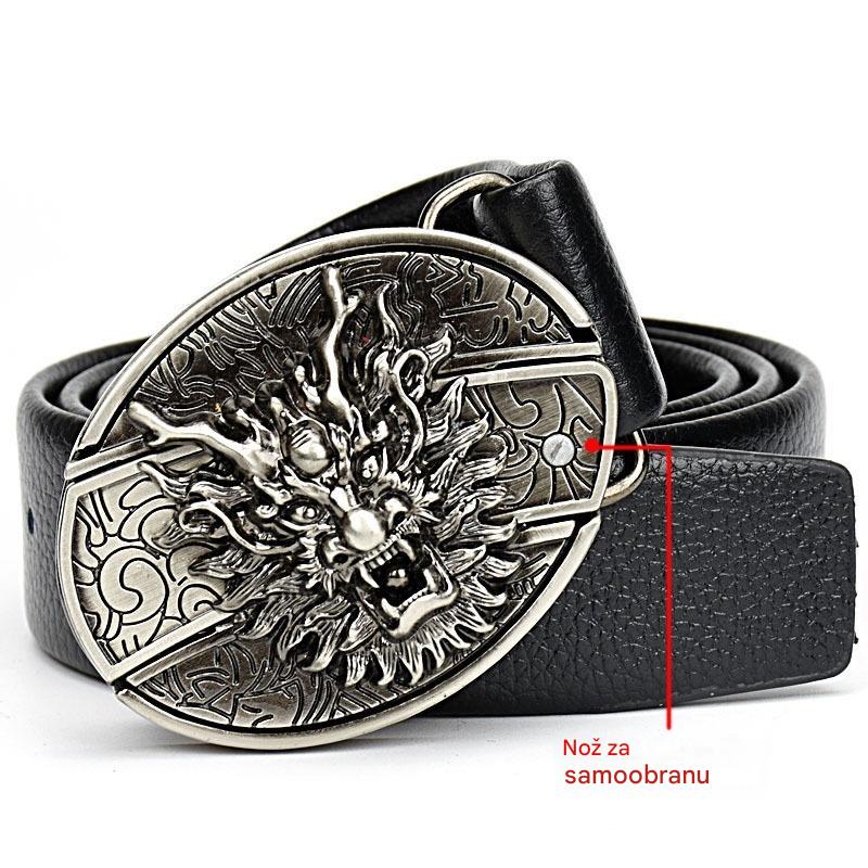 🆒🎁👍Muški remen s reljefnim uzorkom i ugrađenim nožem