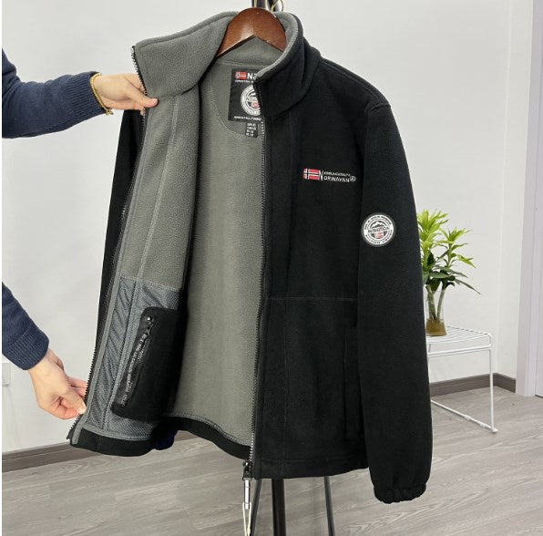 【XS-3XL】Muška zimska jakna dvostrana, topla i ležerna, od pamuka/vune, idealna za hladne dane