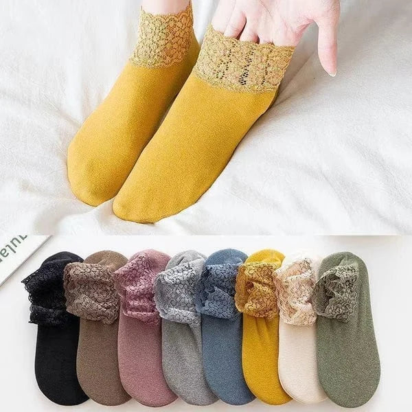 🧦【8 pari】Ležerne čipkaste sportske čarape koje upijaju mirise i znoj
