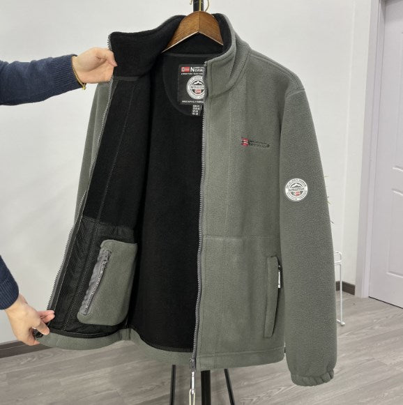 【XS-3XL】Muška zimska jakna dvostrana, topla i ležerna, od pamuka/vune, idealna za hladne dane
