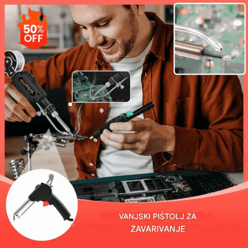 49% POPUSTA🔥🔩Ručni električni pištolj za lemljenje, set za automatsko lemljenje✅