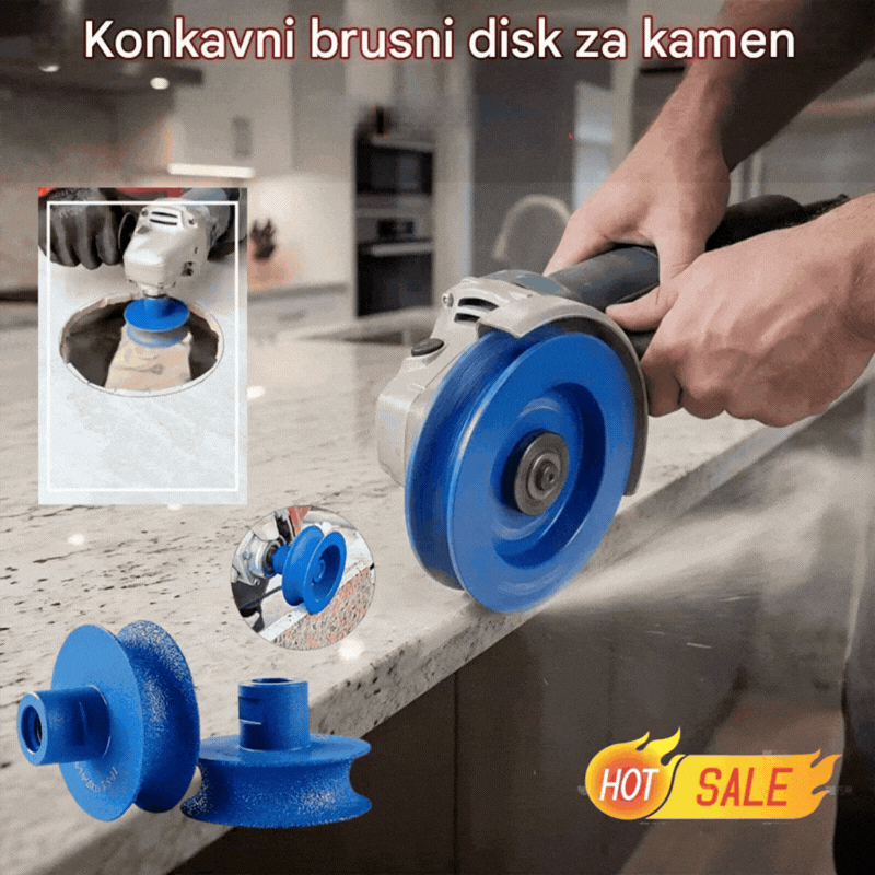 🔥【Kupite 1, dobijte 1 gratis】Udubljeni brusni disk za kamen