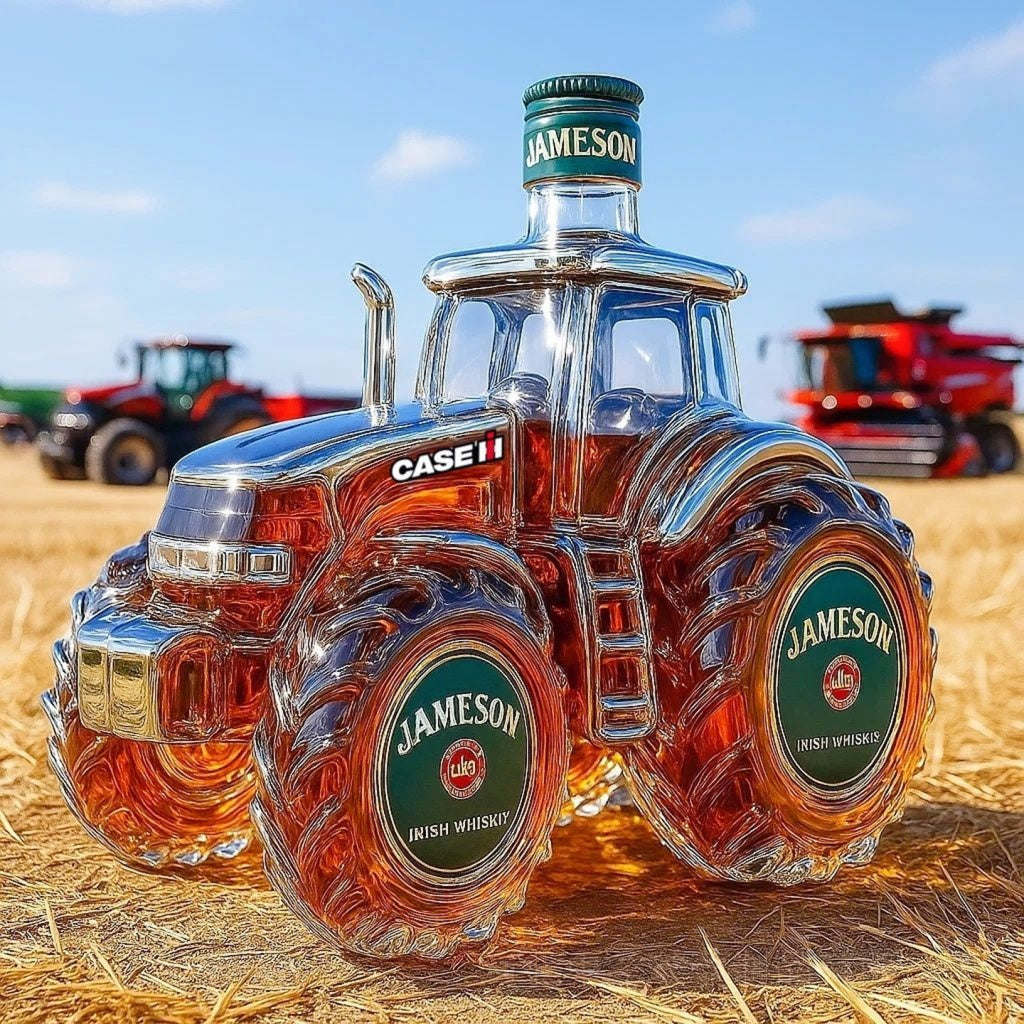 【30%OFF】🚜Retro boca vina s motivom poljoprivrednog traktora,🎁🎁Kreativni zatvoreni ukrasi za bocu viskija