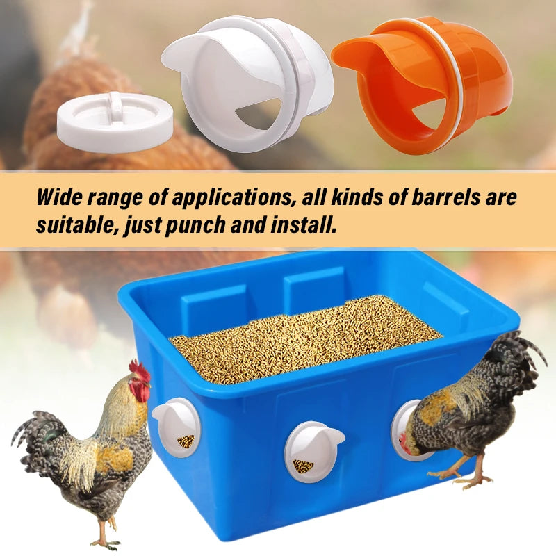 🐓【15 hranilica + otvarač rupa】Automatska hranilica za kokoši, patke i guske