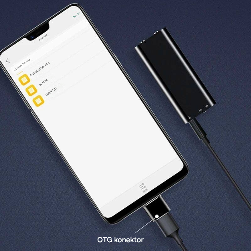 Mini snimač glasa s pametnom glasovnom aktivacijom