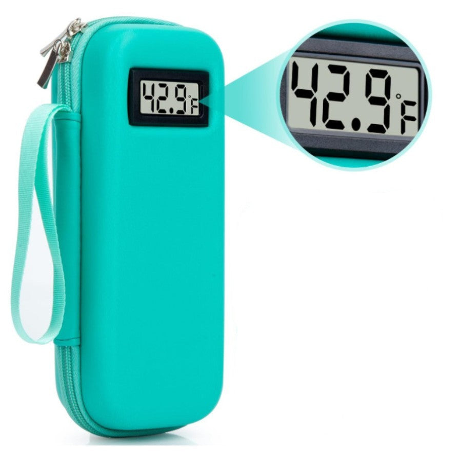 Putna hladnjača za inzulin s prikazom temperature