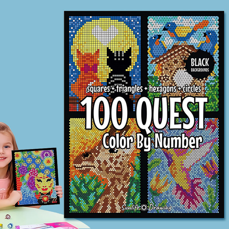 50% POPUSTA🎄🎨 Bojanka 100 QUEST po brojevima