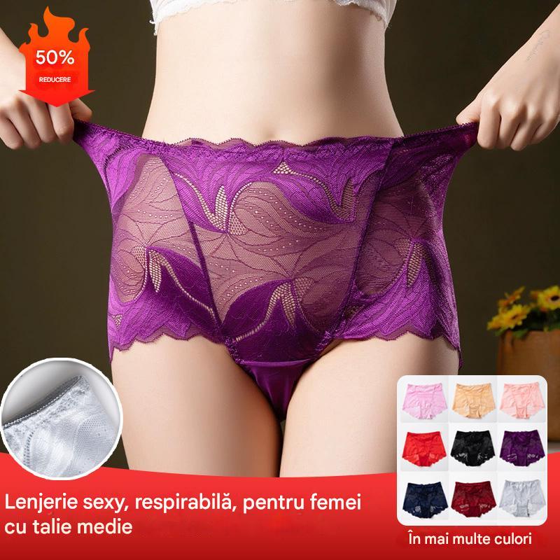 🔥💘【5 komad 】💋【40-105kg】 Seksi, prozračno žensko donje rublje do srednjeg struka