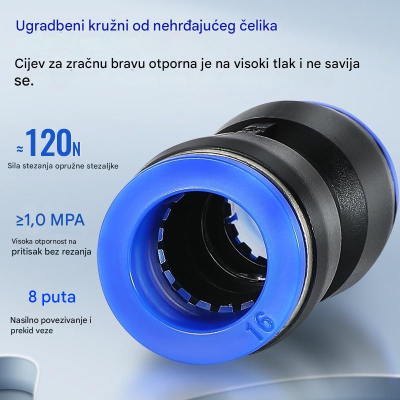 🔥✨【【40 KOMADA Pneumatske preše s direktnim pritiskom】】Komplet za pneumatsko crijevo za zrak od 1/4 inča s utičnim konektorom ⚡🔧