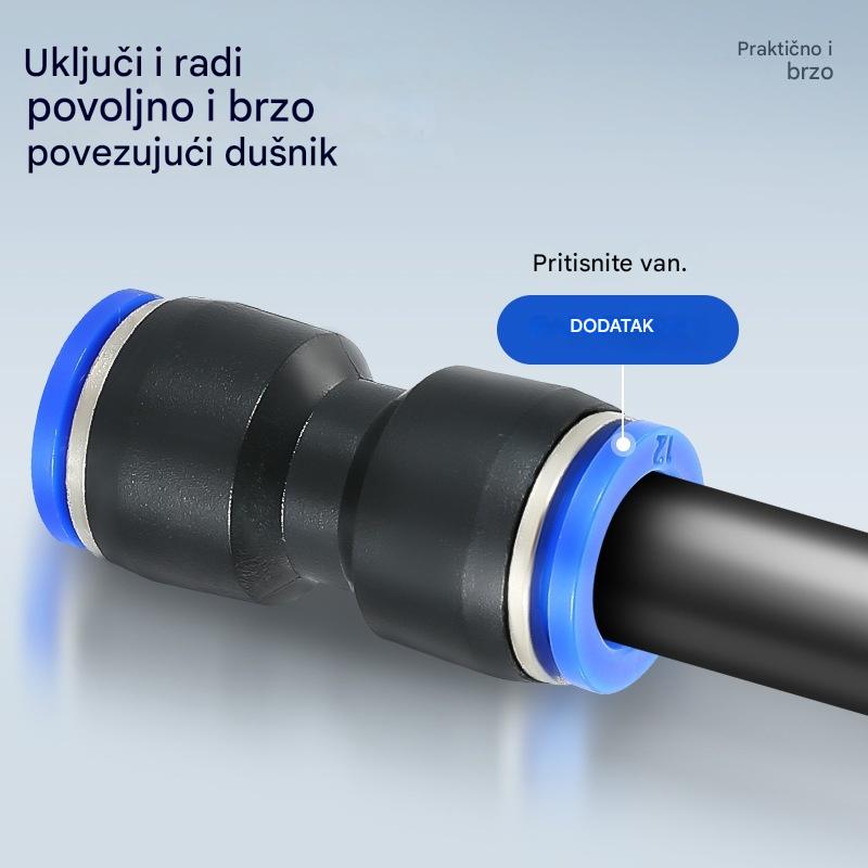 🔥✨【【40 KOMADA Pneumatske preše s direktnim pritiskom】】Komplet za pneumatsko crijevo za zrak od 1/4 inča s utičnim konektorom ⚡🔧