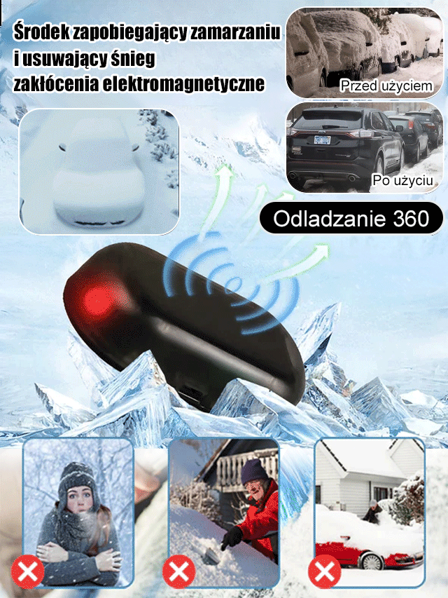 Mini prijenosni odleđivač poseban za staklo i artefakt topljenja snijega