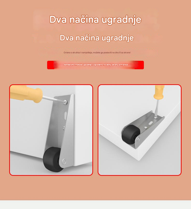 【12 kotačića + 48 vijaka】🚪 Nosač kliznih vrata s kotačićima – tih, podesiv i jednostavan za ugradnju 🔧